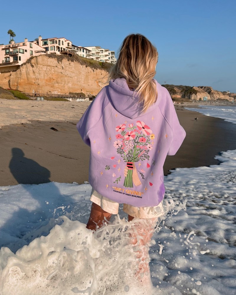 Dandy Gift Giving Oversized Lux Hoodies Purple | USA EM2-94169E20