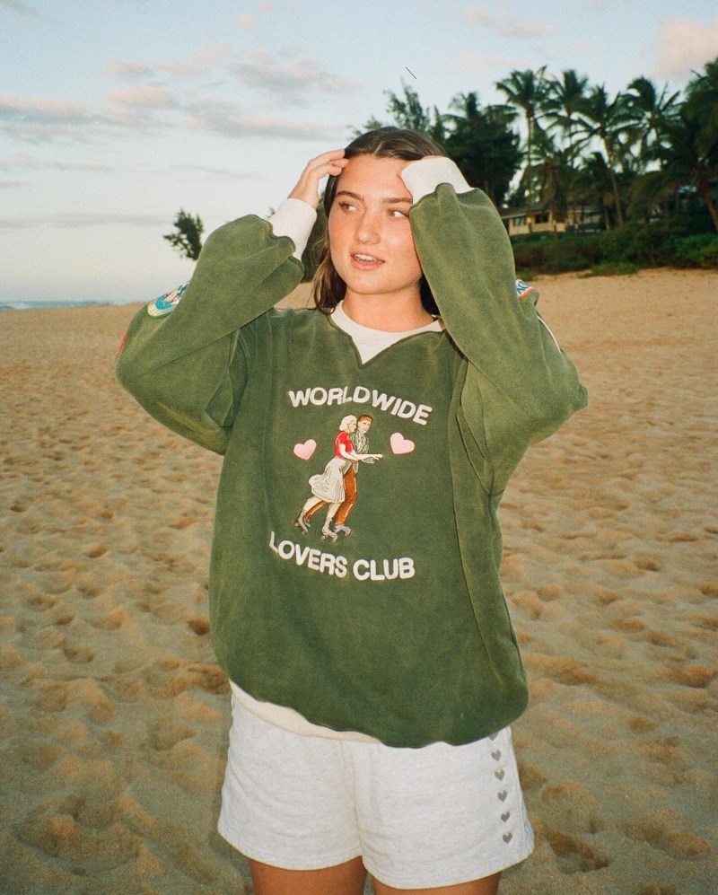 Dandy Lovers Club Crew Neck Sweatshirts Green | USA EM2-94169E43