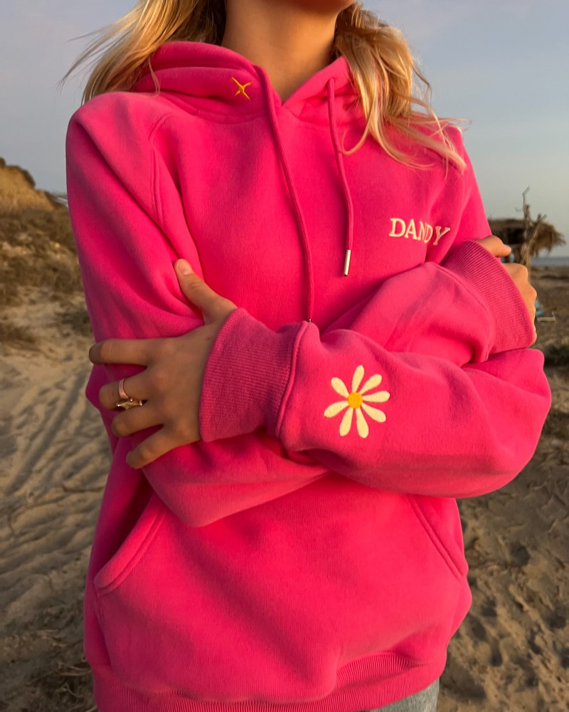 Dandy Physical Touch Oversized Lux Hoodies Pink | USA EM2-94169E46